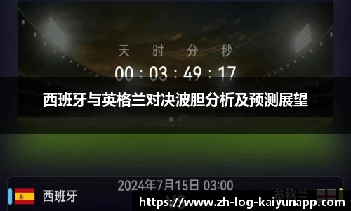 西班牙与英格兰对决波胆分析及预测展望